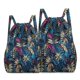 thumbnail image 1 of Mochila de gran capacidad con cordón, bolsa de compras portátil plegable para mujer, bolsa de viaje ligera para exteriores, 1 of 6