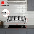 thumbnail image 4 of GASLAND GH1304SF 4 Italy Sabaf Burners Gas Stovetop, 30 inch Gas Cooktop, NG/LPG, Stainless Steel, 4 of 9
