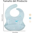 thumbnail image 2 of Silicone Baby Bib–Waterproof Adjustable Feeding Bib with Food Crumb Catcher–BPA-Free, Machine Washable, No-Mess Weaning Bib for Toddlers, 2 of 5