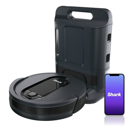 Shark EZ Wi-Fi Connected Robot Vacuum with XL Self-Empty Base  Dark Gray  RV910AE