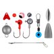 thumbnail image 4 of Juego de pesca, juego de accesorios para anzuelos de pesca, soporte para anzuelos de pesca 257, 4 of 8