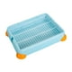 thumbnail image 3 of Bandeja de arena para conejos, tren para orinal, bandeja para orinar extraíble, jaula, inodoro, ropa de cama azul, 3 of 9