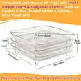 thumbnail image 2 of GoXteam Air Fryer Racks 3Pcs Stackable Set, Stainless Steel Mesh Baskets, Multi-Use for Air Fryer, Steamer, Oven, Dishwasher Safe (7.8 x 7.8in Square), 2 of 7