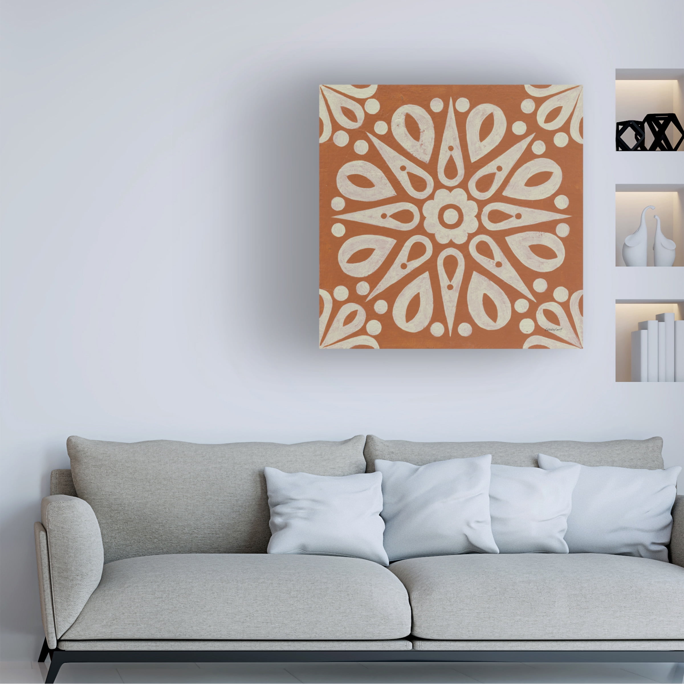 Kathrine Lovell 'Terra Cotta Tile I' Canvas Art