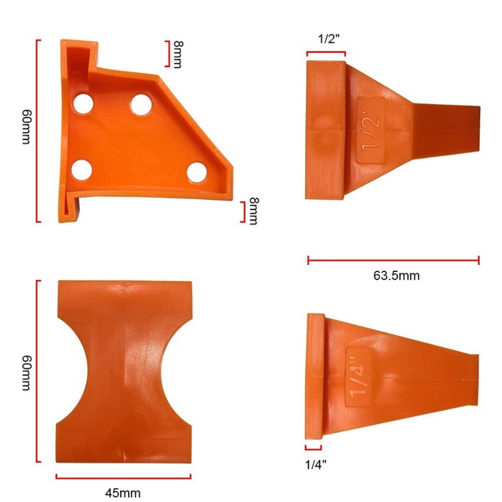 20Pcs Flooring Spacers Laminate Installation with 1/4 1/2Inch Gap Floating Floor Yellow
