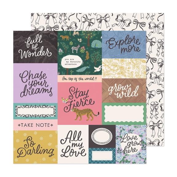 Maggie Holmes Woodland Grove Double-Sided Cardstock 12"X12"-Grow Wild