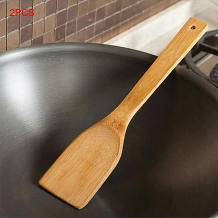 

40PCS Bamboo Wood Kitchen Spatula Slotted Non-Stick Heat Resistant Cooking Spoon Baking