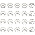 thumbnail image 1 of 20 colgantes de metal hueco con forma de huella de perro, de acero inoxidable, con forma de huella de animal, de gato o de perro., 1 of 6