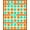 Orange Teal, Pattern 8, variant on Design&I 8'x10' Washable Area Rug Orange Teal Funky Classroom Design Retro Abstract Swirls with Bold Curves for King Size Bedroom, Under Bed, Sleek Flatweave Pet Friendly
