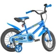 thumbnail image 1 of KFFKFF Kids Bike, 14 Inches BMX Style Children Bicycle, Rider Height 2.95 ft - 3.77 ft, Training Wheels Included, Sturdy and Easy to Assemble, 1 of 9