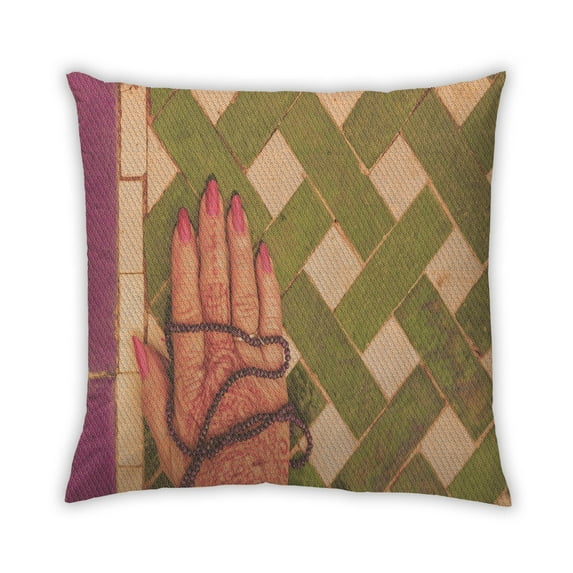 Ahgly Company Indoor Square Contemporary Throw Pillow, 18 inch by 18 inch