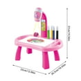 thumbnail image 2 of Drawing Projector Table Kids Art Toy with Light Music Smart Projection Desk Erasable Doodle Board Painting Machine Educational Learning for Children, 2 of 5