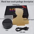 thumbnail image 3 of Figure Cute Cartoon Dog Baby Nightlight Colorful Touch Sensor Kids Bedroom Bedside Table 3d Lamp Led Night Light Remote Phone Bluetooth Control Color, 3 of 5