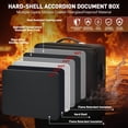 thumbnail image 2 of Fireproof Document Box With Combination Lock， Panbear Fire Proof Safe For Home Documents Fireproof Water Resistant Hard Case Safe Box For Important Documents Certificates Laptop Passports (Black), 2 of 9