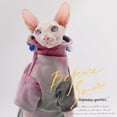 thumbnail image 3 of Hairless Cat Clothes Soft Warm Cat Hoodie for Sphynx Cats,Devon Rex, Cornish,Peterbald, 3 of 5
