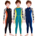 thumbnail image 3 of Traje de baño Traje de neopreno para niños Traje de baño de una pieza Protección solar Secado rápido Antidesgaste Propiedades antiarañazos, 3 of 8