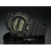 Casio Mens Digital Black and Gold Resin Strap G-Shock Watch DW9052GBX1A9