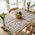 thumbnail image 5 of Sage Green Leaf Placemats Set of 2, Retro Farmhouse Plant Floral Branch Washable Wipeable Table Mats for Dining Tables, Indoor Outdoor Kitchen Place Mats for Holiday Party Table Decor, 5 of 9