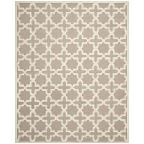 SAFAVIEH Cambridge Liz Geometric Wool Area Rug, Beige/Ivory, 5' x 8'