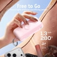 thumbnail image 4 of RORRY Flow 10000mAh Portable Charger with Built-in USB-C Cable & Foldable Wall Plug, 40W Fast Charging Power Bank Compatible for iPhone 17/16/15, Apple Watch, iPad, MacBook, Android, Berry pink, 4 of 9