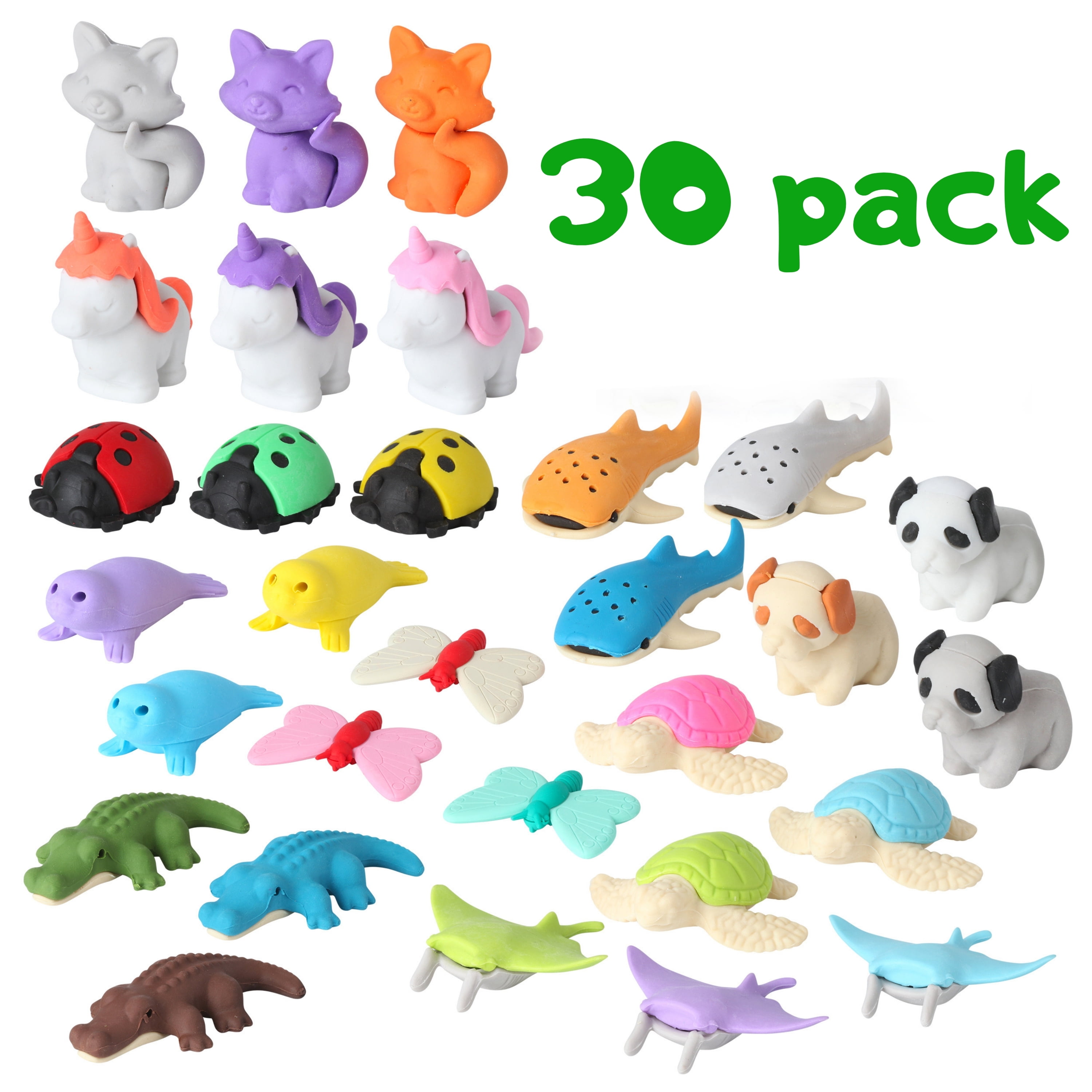 Novelty Cute 3D Turtle Erasers Pencils Rubbers Party Bag Filler Accessories Toy 