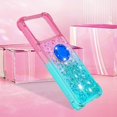 thumbnail image 7 of Slim Phone Case for Xiaomi Poco X4 Pro, Shiny Bling Quicksand Effect TPU Bumper Case with Four Corners Protection Cover for Xiaomi Poco X4 Pro, Pink Blue, 7 of 7