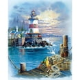 thumbnail image 1 of 5D DIY diamante pintura completo redondo taladro mar faro pared decoración Rhinestone FLhrweasw Nuevo, 1 of 9
