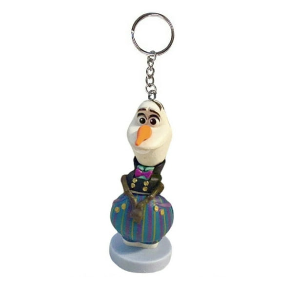 Olaf Snowman Festive Key Ring Keychain Ornament Figure Frozen Charm Elsa Anna 2”