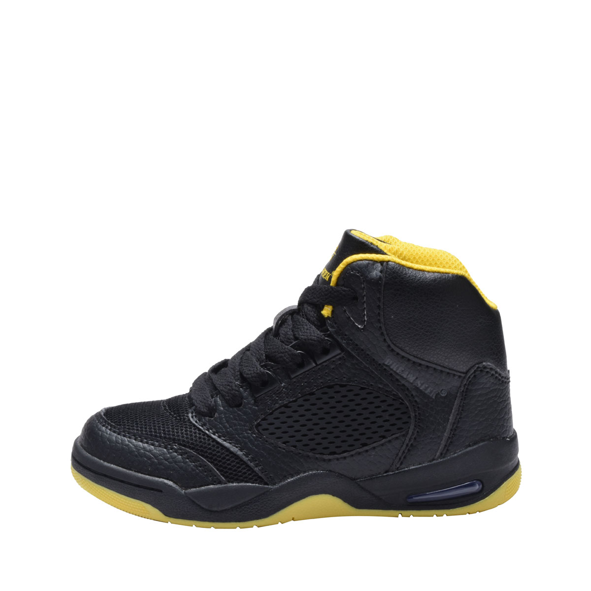 Boys' Basketball Sneakers High Top Kids Shoes - 3 Colors Beige/Black, Black/Red or Black/Yellow - Sizes 10-4 - image 3 of 6