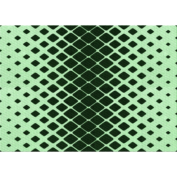 Ahgly Company Indoor Rectangle Patterned Dark Forest Green Area Rugs, 2' x 3'