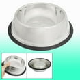 thumbnail image 2 of Unique Bargains Doggy Cat Kitty Pet Stainless Steel Food Water Bowl Dish 8.5 inch, 2 of 2