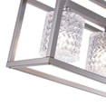 thumbnail image 2 of Vanity Art 10015AS Elegant Cut Crystal Glass 5 Light Linear Pendant - 16 x 8 x 52 in., 2 of 9