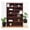 Cherry, variant on Pemberly Row 10 Shelf 84" Tall Double Wide Wood Bookcase in Espresso