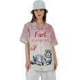 thumbnail image 4 of Every Fart is Love Note Scottish Fold Guilty Face Happy Valentine's Hawaiian Shirt Breathable Summer Unisex Merch Cat Lover Kitten Owner Gifts - 01016, 4 of 6