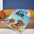 thumbnail image 4 of Best Mastiff Dad Ever Happy Father's Day Cozy Fleece Blanket Mastiffs Dog Lover Gifts Idea Warm Soft Throw Blanket - 02006, 4 of 5