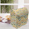 thumbnail image 4 of Chevron Lounger Chair Bag, Retro Countryside Colors Zigzags in Vertical Direction Striped Composition, High Capacity Storage with Handle Container, Lounger Size, Green Yellow Orange, by Ambesonne, 4 of 5