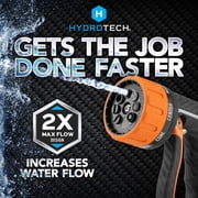 HydroTech Heavy Duty Front Trigger 8 Pattern Hose Nozzle