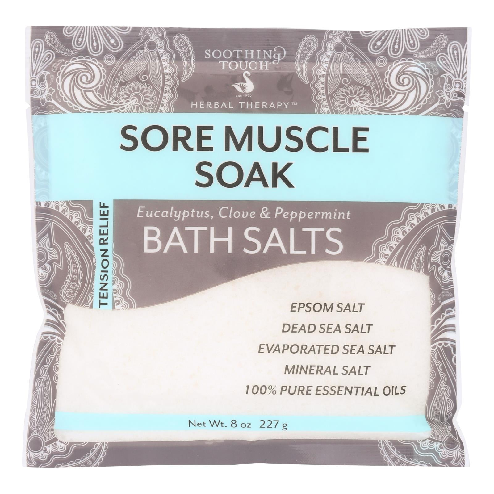 Soothing Touch Bath Salts Muscle Soak Case of 6 8 oz Walmart