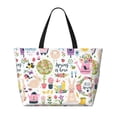 thumbnail image 2 of Honeii Spring Flowers Birds for Tote Bag with Adjustable Strap,Beach Bag, Waterproof Sandproof Beach Tote Bag, Large Capacity Foldable Beach Bags, 2 of 7