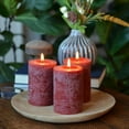 thumbnail image 4 of 3 Piece Unscented Pillar Candles with 45 Hours Burn Time, Marbled Surface, 4 of 7