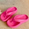 thumbnail image 4 of Xfvqtps Flip Flops for Womens Lightweight Non Slip Quick Drying Thick Sole Indoor Outdoor Beach EVA Slipper Hot Pink, 4 of 9