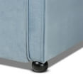 thumbnail image 2 of Baxton Studio Freda Transitional and Contemporary Light Blue Velvet Upholstered and Button Tufted Twin Size Daybed with Trundle, 2 of 11