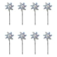 thumbnail image 1 of Molinillos de viento holográficos brillantes que ahuyentan a los pájaros, juego de 8, dispositivo disuasorio para exteriores, mantiene alejados a los pájaros de forma humana, 1 of 5