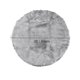 thumbnail image 5 of Piel Oveja Falsa Zona Alfombra, Interior Suave Pelusa Alfombras para Dormitorio Piso, Sofá Gris claro 90 x 90 cm redondo, 5 of 8