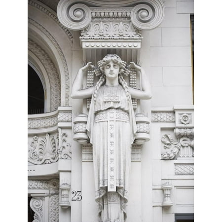 Old World Italian - Stone Carving in the Old Town, UNESCO World Heritage Site, Genoa (Genova), Liguria, Italy, Europe Print Wall Art By Christian Kober