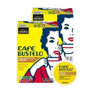 Cafe Bustelo Cafe Con Leche Coffee K Cup Pods, 48 K Cups Total, Dark Roast