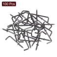 thumbnail image 3 of Uxcell 100 Pack L Shape Hooks, 1 1/4 Inch Right Angle Screw Hooks for Hanging, Black Bronze, 3 of 7