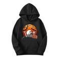 thumbnail image 5 of CFLVAEK Funny Graphic Sweatshirts for Women with Hood Plus Size Long Sleeve Holiday Hoodies Oversized Pullover Tops with Pockets Black M, 5 of 6