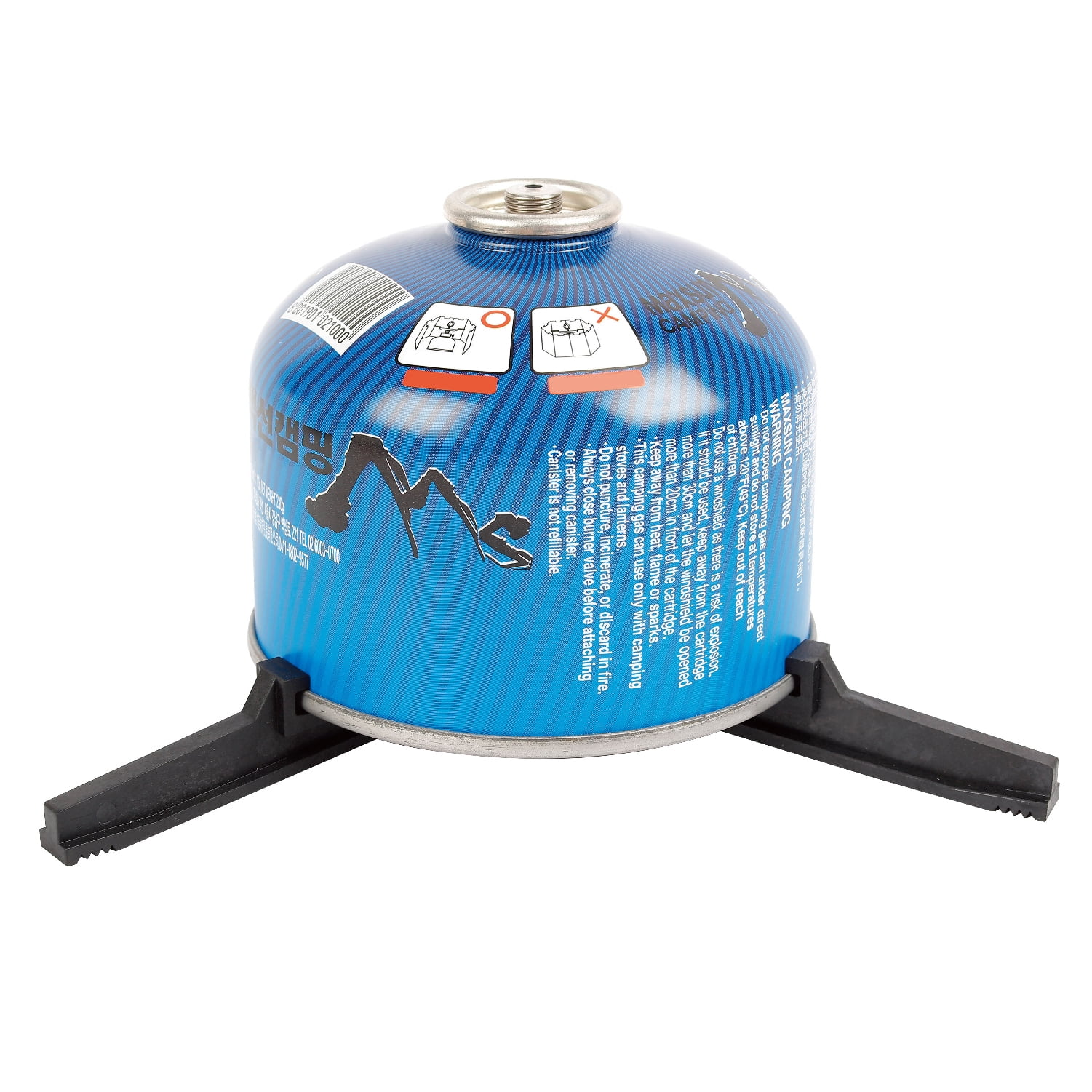 Ozark Trail 4-Piece All-in-One Portable Camping Stove Adapter and Stand Set, Propane Compatible