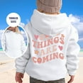 thumbnail image 2 of Girls Sweatshirt,Hoodie Long Sleeve Soft Graphic Cute Pullover Trendy Hoodie for Everyday,Girls Sweatshirts,White,12-13 Years, 2 of 5